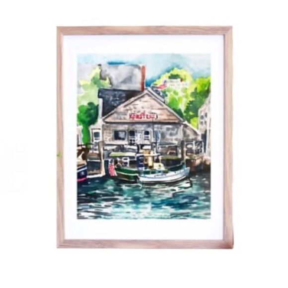 Nantucket Watercolor Poster Print - Picture 2 of 3